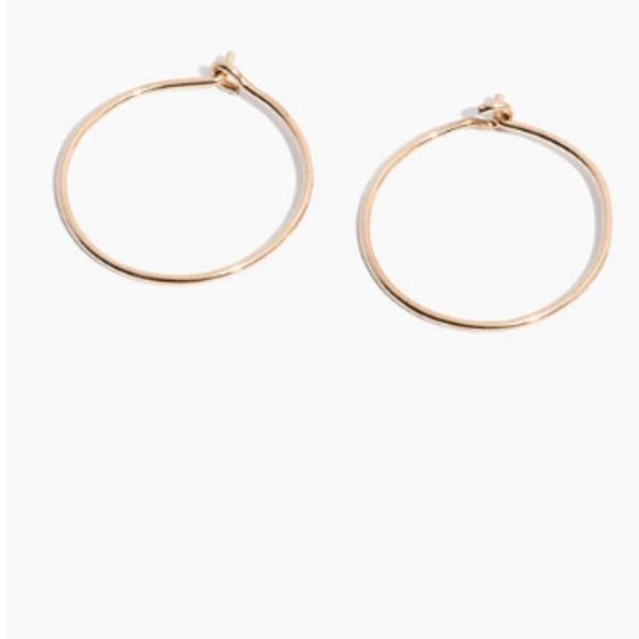 Madewell Jewelry - NWT MAdewell 14k Gold-Filled Hoop Earrings